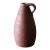 Studio Ceramic Brown Earthenware Jug Vase With Handle C 1970 For Sale