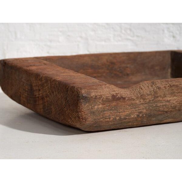 Wood Ancient Primitive Wooden Trough For Sale - Image 7 of 9