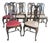 Mid-20th Century Grand Ledge Chinoiserie Black Lacquer Dining Chairs, Set of 10 For Sale