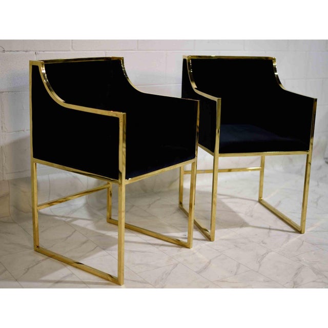 Contemporary Contemporary Worlds Away Anabelle Chair in Velvet - A Pair For Sale - Image 3 of 10