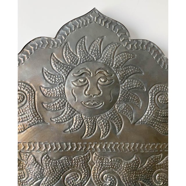 Vintage Mexican Punched Tin Mirror Chairish