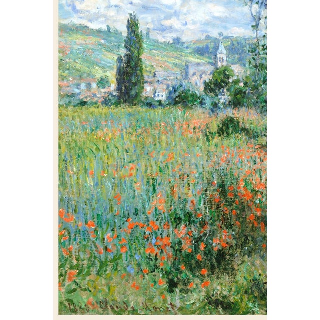 Paper Vintage French Impressionist Art Print – Village Landscape by Claude Monet, 18" X 24" For Sale - Image 7 of 9