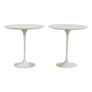 Knoll Saarinen Round Side Table by Eero Saarinen, Pair Of For Sale
