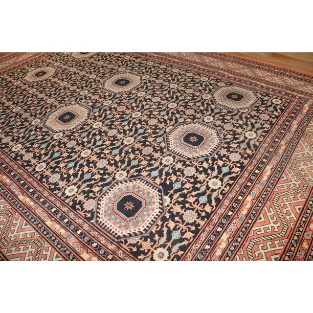 Textile Vintage Oversize Inspired Samarkand Rug For Sale - Image 7 of 12
