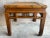 18th Century Antique C1800s Chinese Ming Style Elm Wood Side Table With Woven Rattan Top For Sale - Image 5 of 12