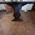 Rustic Rustic Walnut-Stained Fratino Table with Sawhorse Legs For Sale - Image 3 of 12