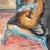 2010s Signed Original Watercolor After Picasso Old Guitarist Framed For Sale - Image 5 of 11