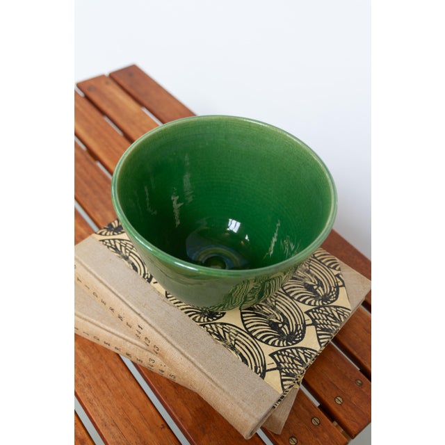 Green Ceramic Bowl by Andersson & Johansson for Höganäs, Sweden, 1940s For Sale - Image 6 of 18