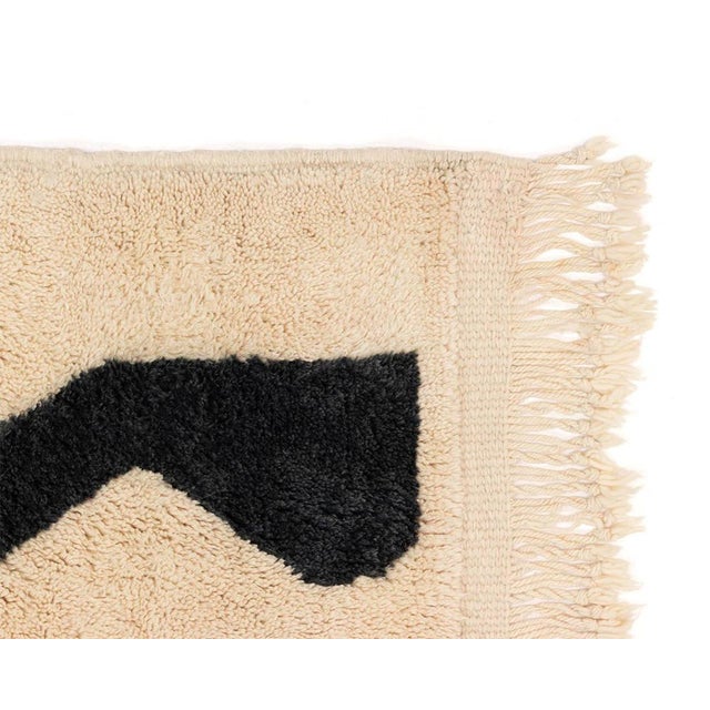 Premium Hand-Knotted Moroccan Wool Rug | 10'11" X 7'5" | One of a Kind For Sale - Image 4 of 8