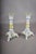 Ceramic Hand-Painted Ceramic Candlesticks with Heraldic Floral Decoration, 1910s, Set of 2 For Sale - Image 7 of 12