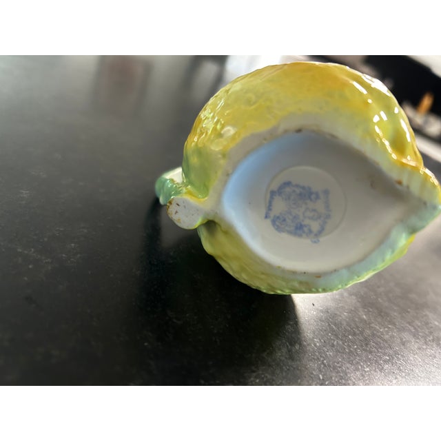 1900 - 1909 Antique Royal Bayreuth Porcelain Lemon Creamer For Sale - Image 5 of 5