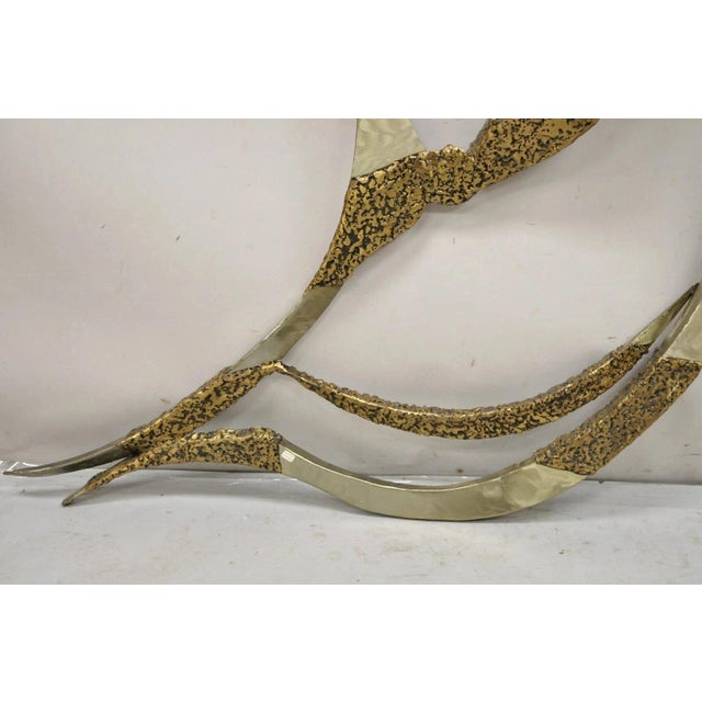 Late 20th Century Colbert Collins 1986 Male and Female Dancers Brutalist Wall Sculptures 2 Pc Set For Sale - Image 5 of 12