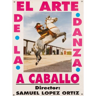 The Art of Horseback Dancing Original Event Poster, 1980s For Sale