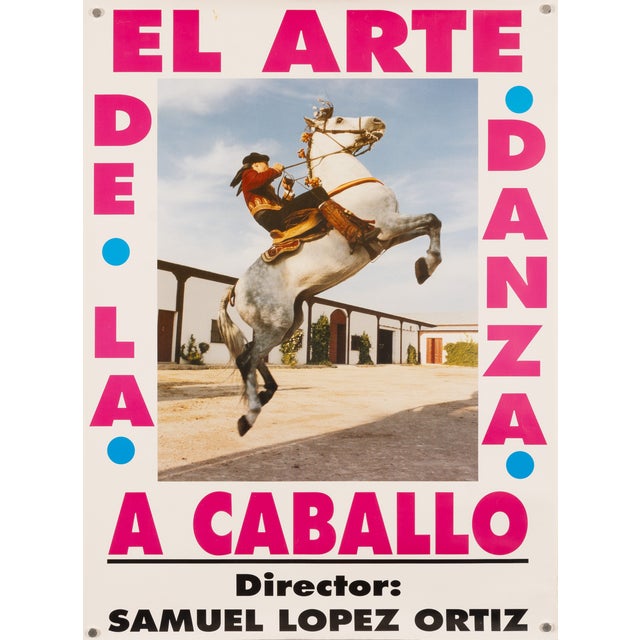 The Art of Horseback Dancing Original Event Poster, 1980s For Sale