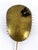 Extremely rare, elegant and highly decorative mid-century modern perforated brass sconce with a papillon figure on the...