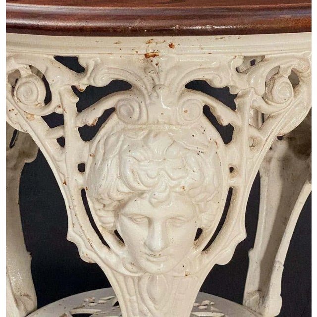 English Pub Table With Wood Top and Cast Iron Base For Sale - Image 11 of 13