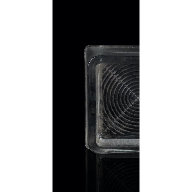 Vintage Geometric Opaque Glass Ashtray from Fidenza, Italy, 1960s For Sale - Image 4 of 6