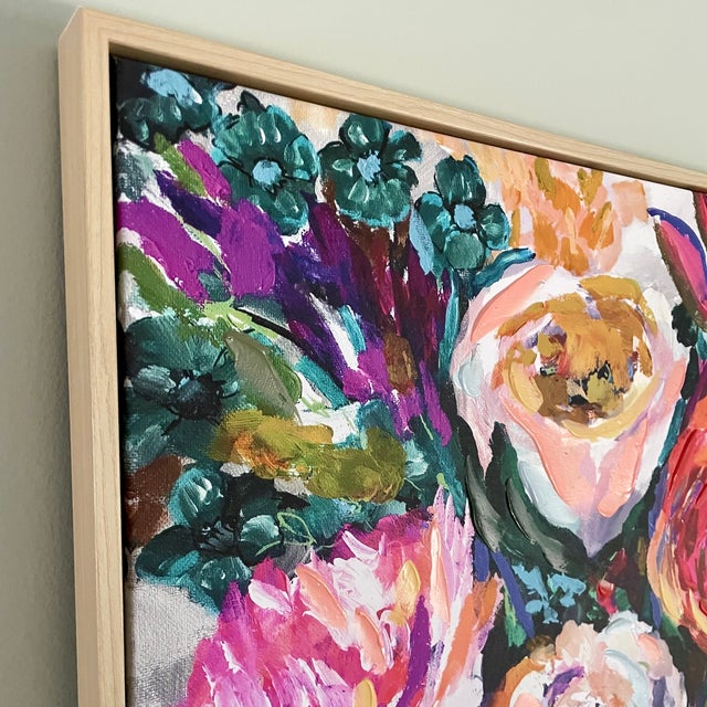 Looking for a stunning piece of art to add to your home or office? Check out this beautiful oil hand painting of flowers!...