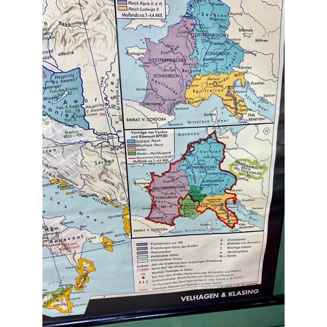 German Empire Map Poster For Sale - Image 8 of 10