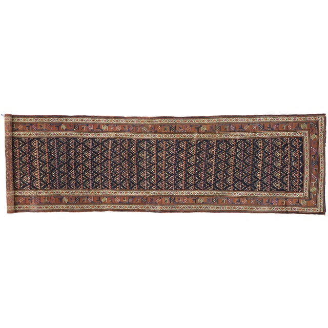 Late 19th Century Caucasian Shirvan Rug Runner, 03'07 X 13'02 For Sale - Image 10 of 12
