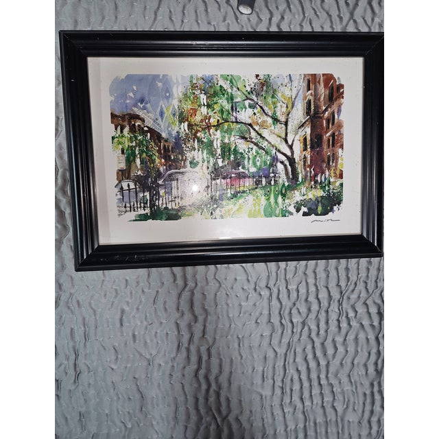 Vintage Commonwealth in Bloom” by Misha Lenn - Seriolithograph W/ Coa For Sale In Washington DC - Image 6 of 9
