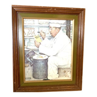 Norman Rockwell Marmont Hill "How to Diet" Framed Giclée Print 18.5"x15" For Sale