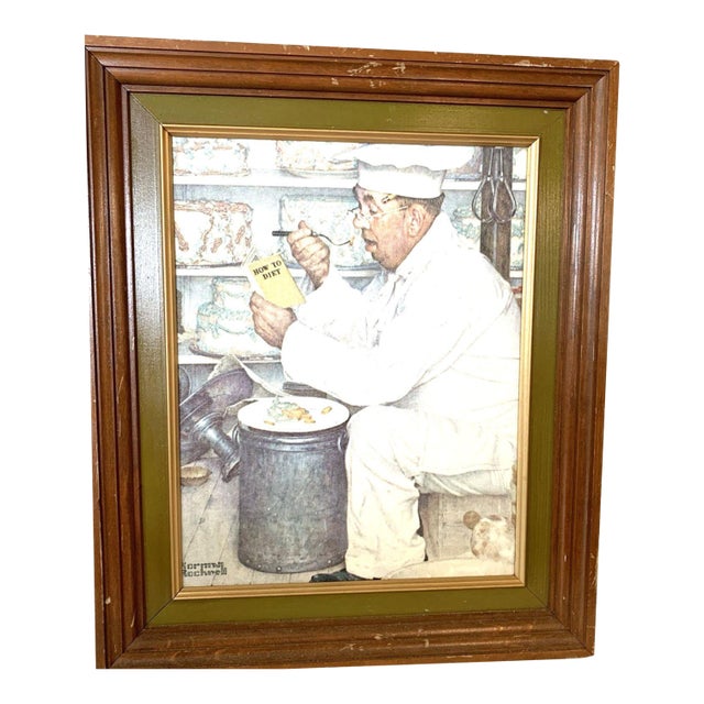 Norman Rockwell Marmont Hill "How to Diet" Framed Giclée Print 18.5"x15" For Sale