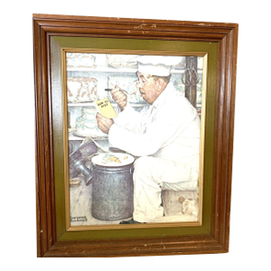 Norman Rockwell Marmont Hill "How to Diet" Framed Giclée Print 18.5"x15"