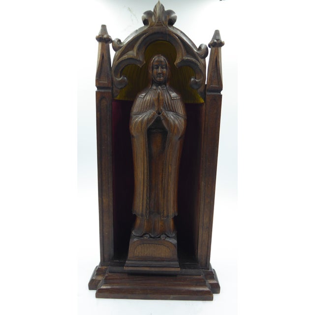 Antique Altar with Madonna, 1890s For Sale - Image 10 of 10
