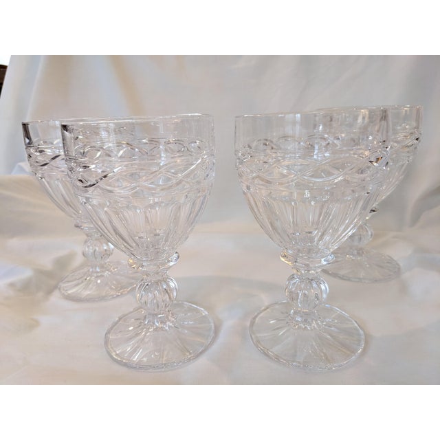 Late 20th Century Towle Crystal Goblets- Set of 4 For Sale - Image 9 of 12