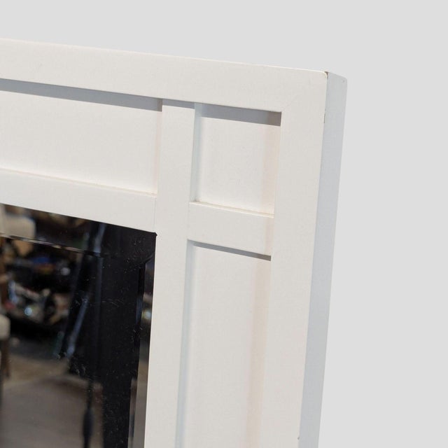 Crate & Barrel Wood Floor Mirror on Stand For Sale In San Francisco - Image 6 of 7