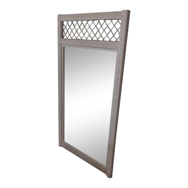 Vintage Henry Link White Wicker Mirror Chairish