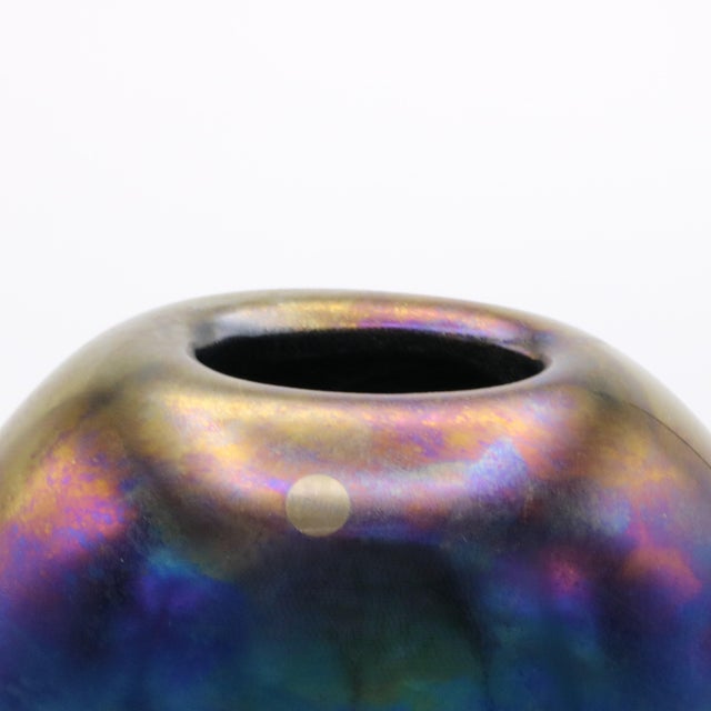Purple Mora' Italian Art Glass Vase by Alejandro Ruiz For Sale - Image 8 of 14