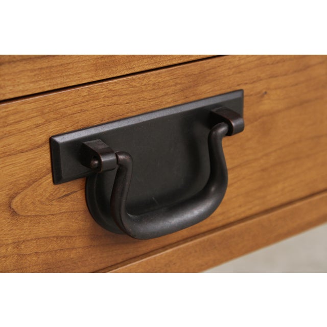 Stickley Highlands Mission Cherry 2 Drawer Sofa Table For Sale - Image 11 of 18