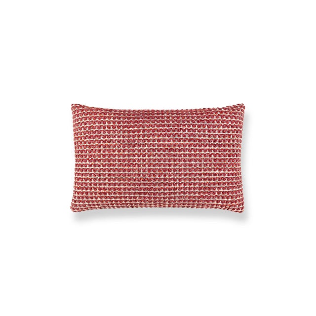 Contemporary The House Of Scalamandré Heatherton Lumbar Pillow In Rouge For Sale - Image 3 of 3