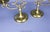 Mid 20th Century 10" Vintage Solid Brass Candelabras Three Arms - Set of 2 For Sale - Image 5 of 9