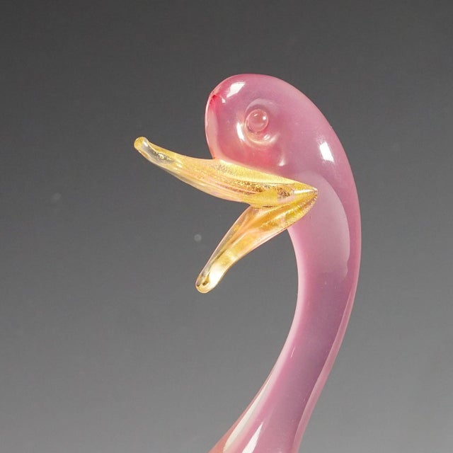 Archimede Seguso Archimede Seguso Alabastro Art Glass Duck, Murano Italy 1950s For Sale - Image 4 of 6