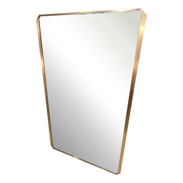 Large Mirror in Brass, 1960s For Sale