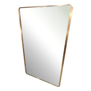 Large Mirror in Brass by Romeo Rega, 1960s For Sale