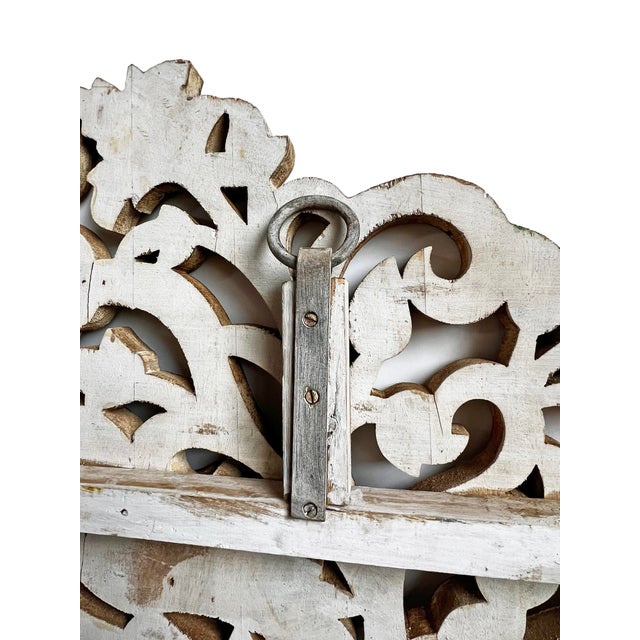 Vintage Good Luck Wood Carved Peacock Tree For Sale - Image 9 of 10