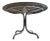 Round Dining Table in Tinted Glass and Chrome For Sale