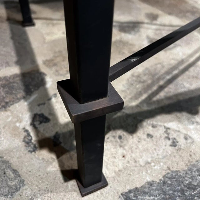 Mid-Century Modern 1950s Neoclassical Coffee Table + Brass Nuggets Arturo Pani Mexico For Sale - Image 3 of 7