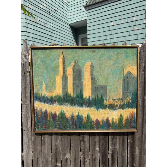 Original oil painting on canvas signed “Veda Walsh” at the lower right. Walsh was an artist associated with Columbus,...