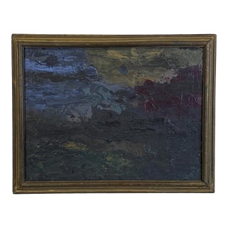 Dark and Moody Original Abstract Painting by Stephen Hansrote For Sale