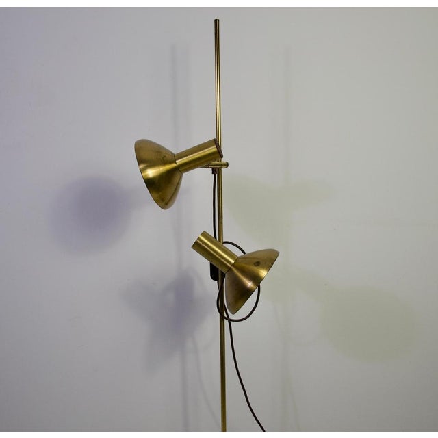 Metal Adjustable Brass Floor Lamp, Germany, 1970s For Sale - Image 7 of 18