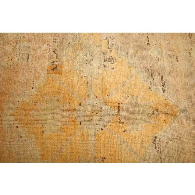 Antique Gold Turkish Oushak Rug - 5'3" x 6'6" For Sale - Image 10 of 12