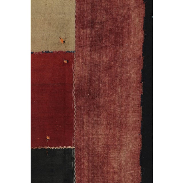 Vintage Turkish Patchwork Rug With Bold Geometry in Multicolour - Rug & Kilim For Sale In New York - Image 6 of 9