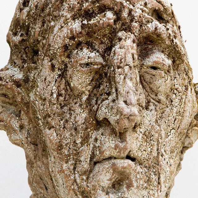Óscar Aldonza Torres, Head Sculpture No 7, 2019, Red Stoneware with Shino Glaze For Sale - Image 13 of 18