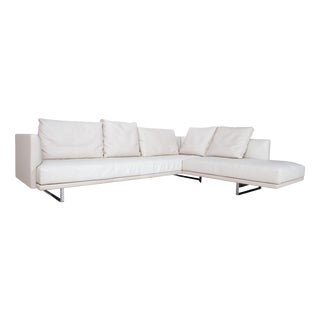 Prime Time Leather Corner Sofa in Beige from Walter Knoll / Wilhelm Knoll For Sale