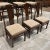 Coffee Set of 6 Chinoiserie Dining Chairs in Solid Mahogany From Drexel For Sale - Image 8 of 12